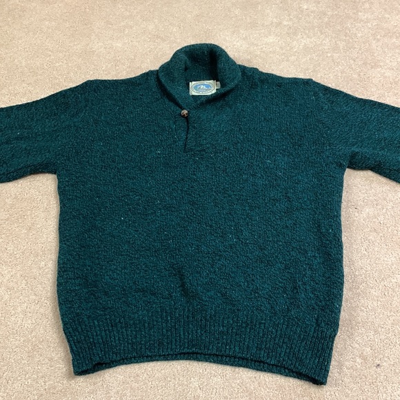 Environmental Clothing Co. Wool Sweater L Shawl Collar - Picture 8 of 9